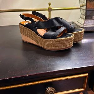 Lanvin 36.5 6.5 Espadrille Satin Wedges